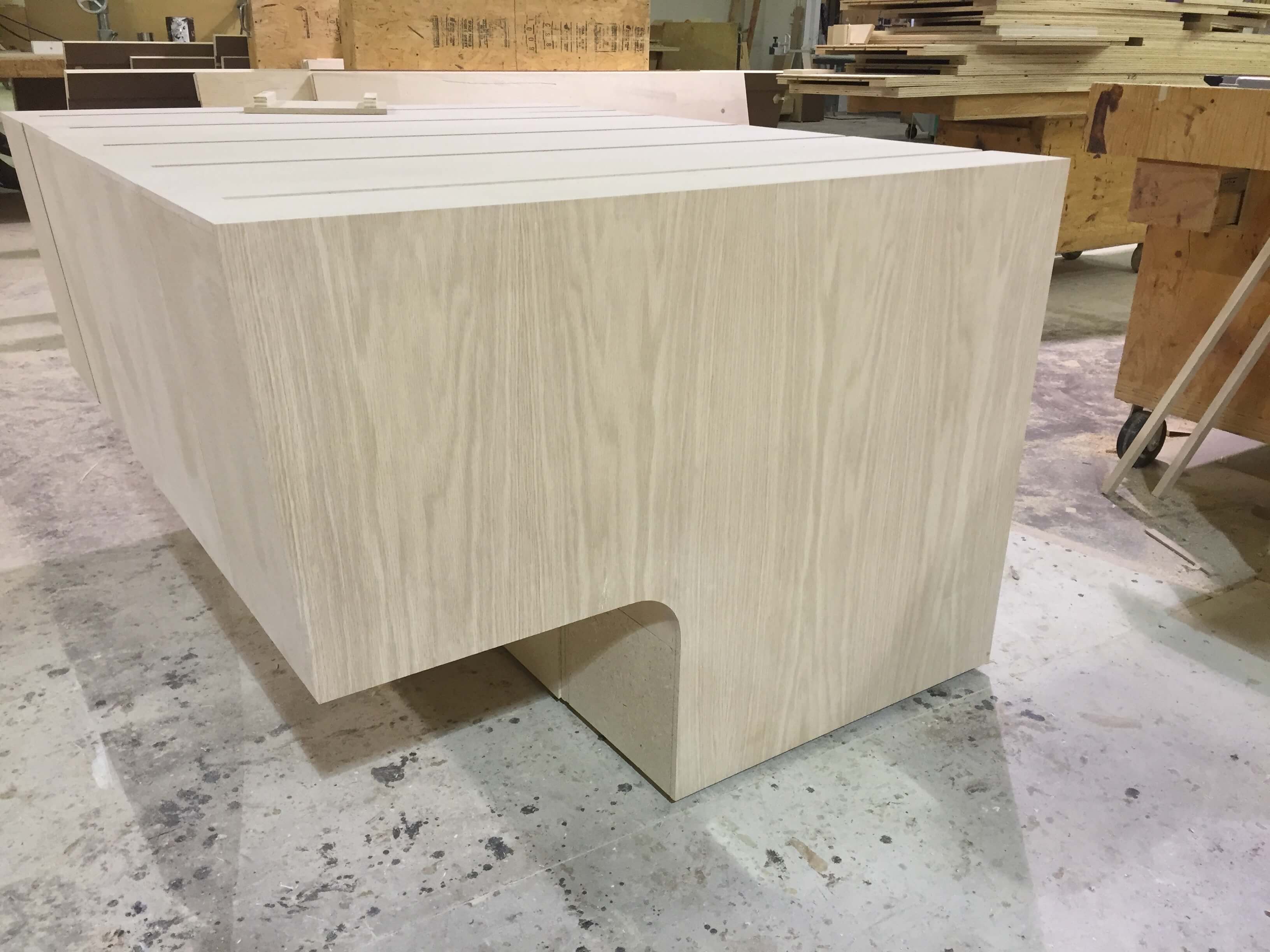 Commercial Millwork Install renovations with Antic Design