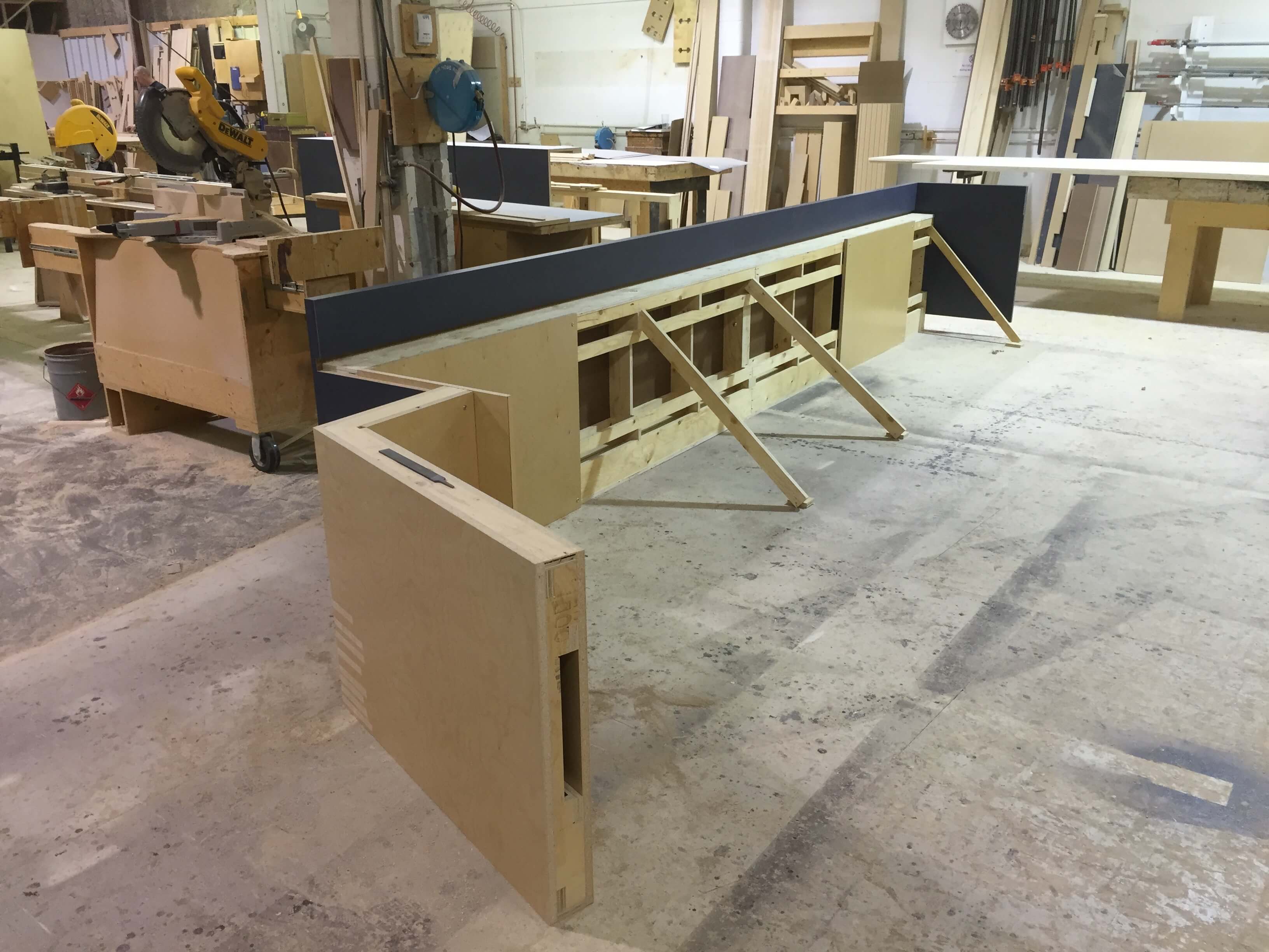 antic design commercial millwork install 3