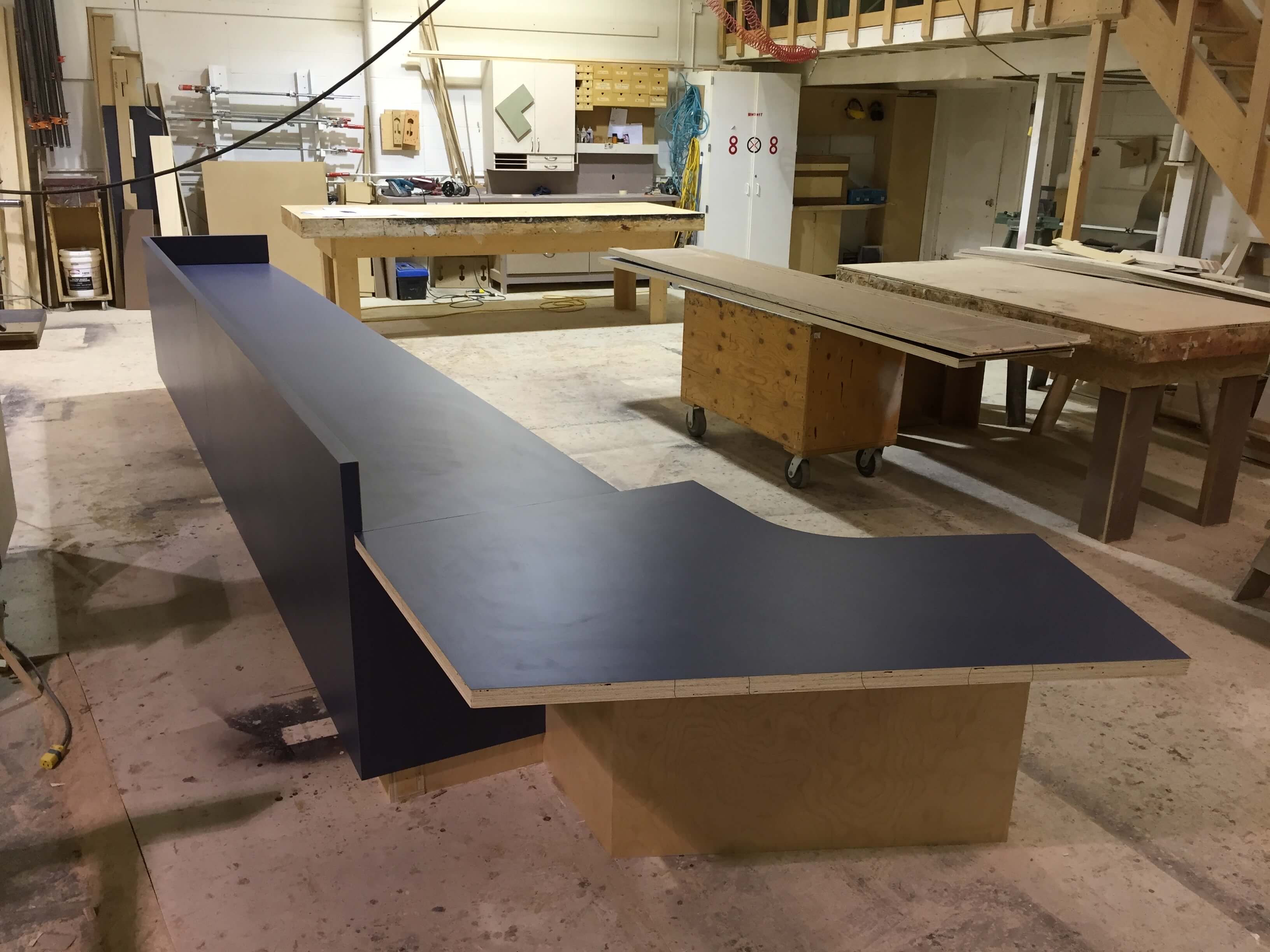 antic design commercial millwork install 4