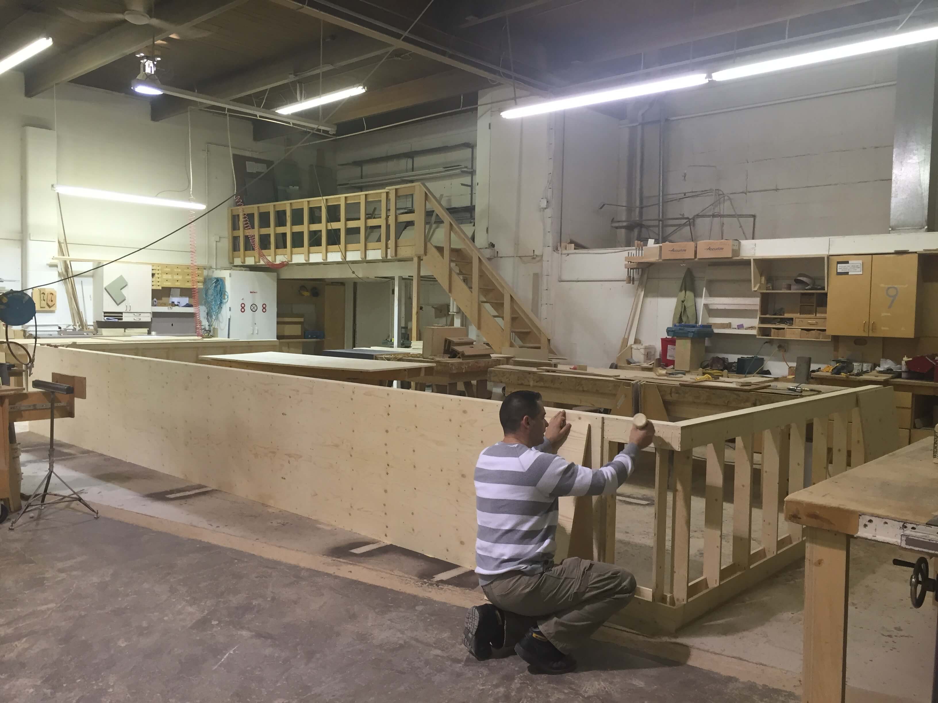 antic design commercial millwork install 5