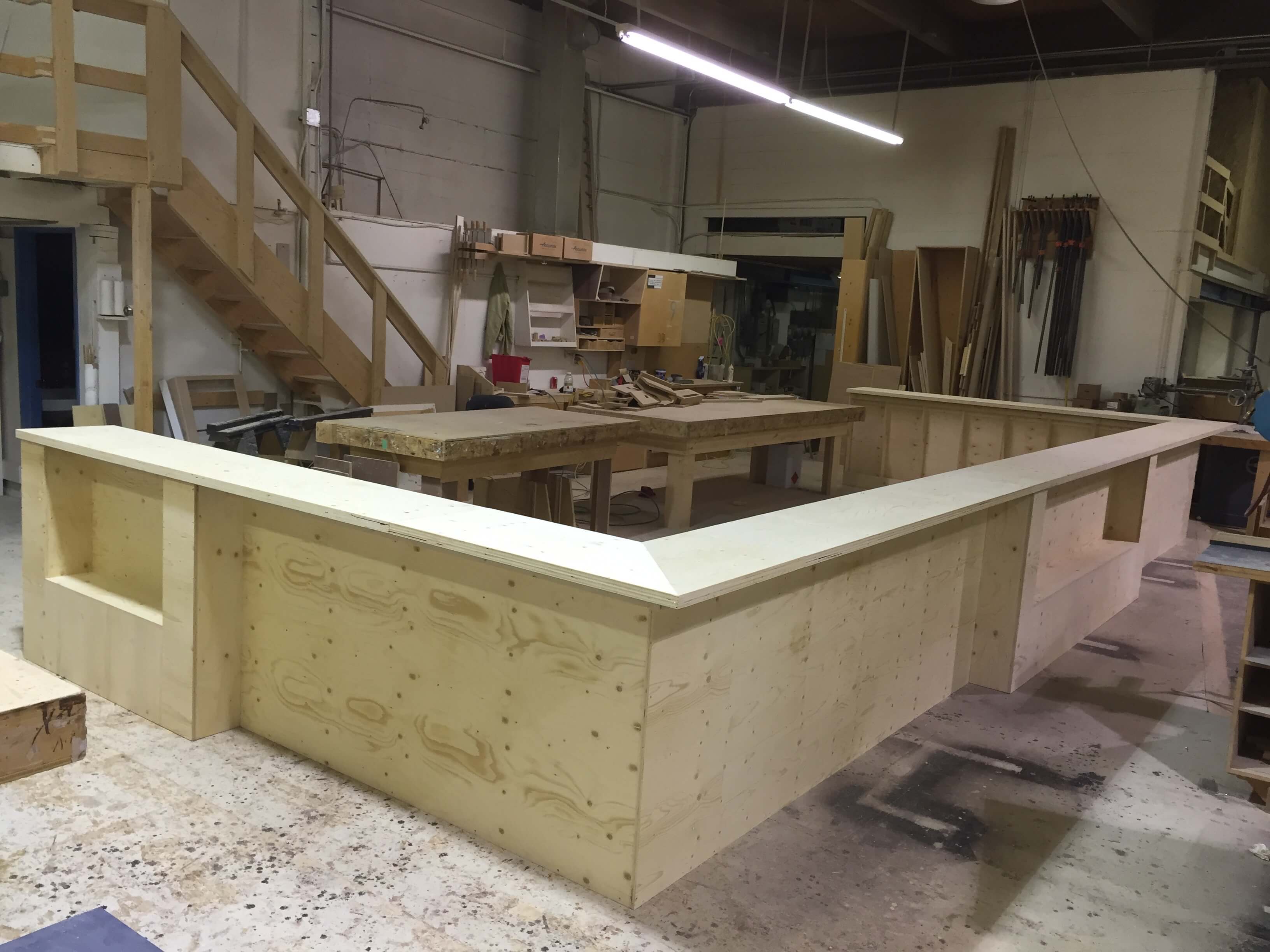 antic design commercial millwork install 6